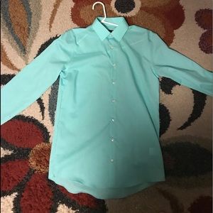 Greenish blue dress shirt